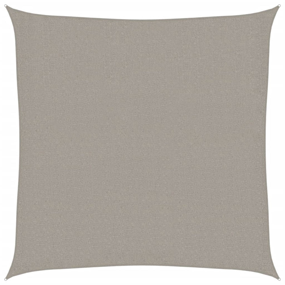 Quadratisches Sonnensegel Hellgrau 3,6x3,6 m