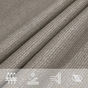 Rechteckiges Sonnensegel Hellgrau 2x3,5m
