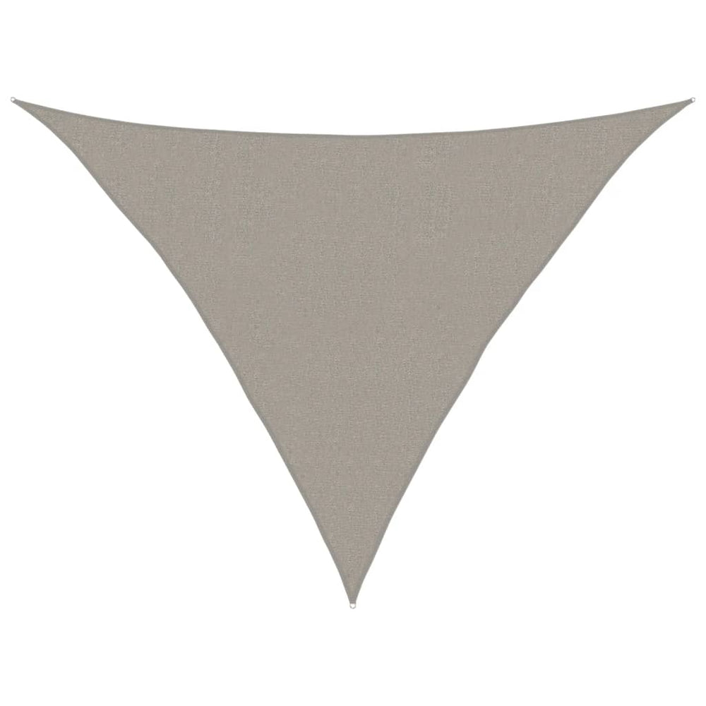 Dreieckiges Sonnensegel Hellgrau 2,5x2,5x3,5m