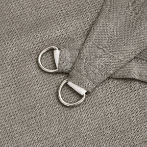 Dreieckiges Sonnensegel Hellgrau 2,5x2,5x3,5m