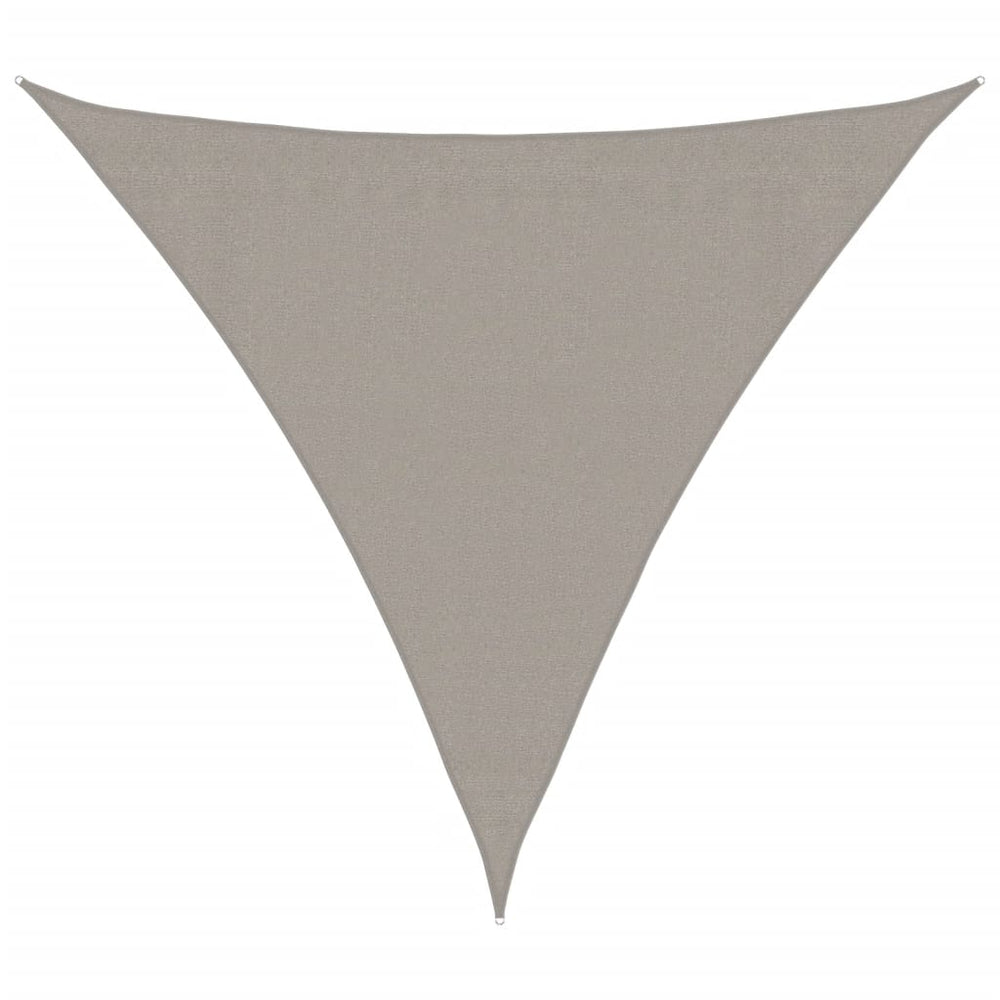 Dreieckiges Sonnensegel Hellgrau 3,6m HDPE