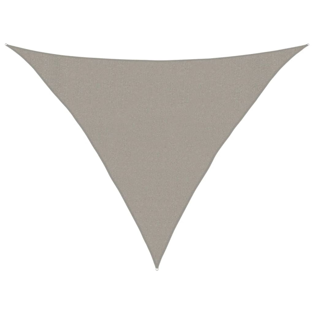 Dreieckiges Sonnensegel Hellgrau 3x3x4,2m