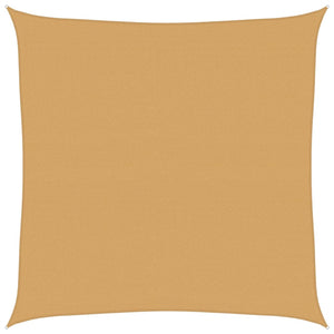 Quadratisches Sonnensegel Sandfarbe 4x4m