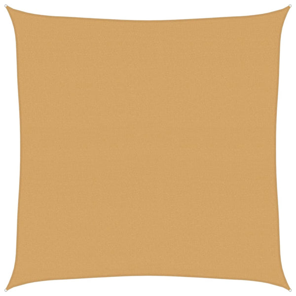 Quadratisches Sonnensegel Sandfarbe 4x4m
