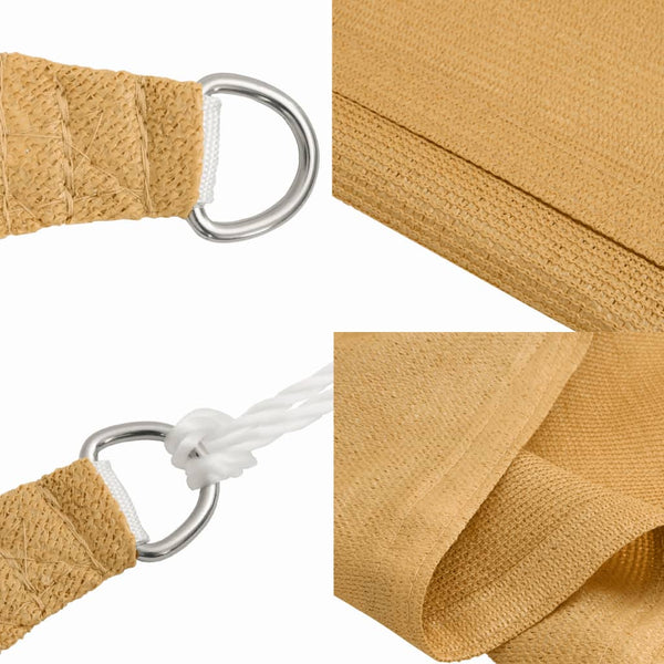 Quadratisches Sonnensegel Sand 5x5 m