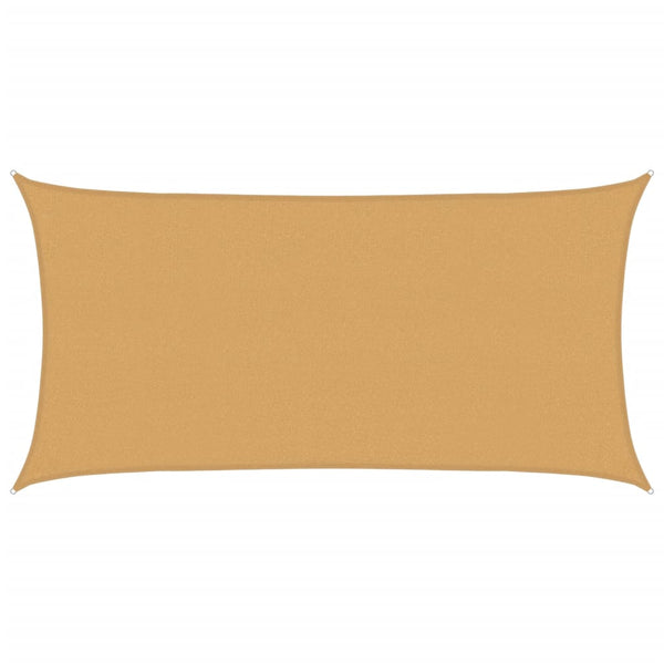Rechteckiges Sonnensegel Sand 2x4m
