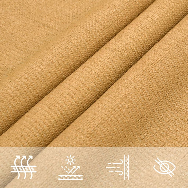 Rechteckiges Sonnensegel Sand 2x5m