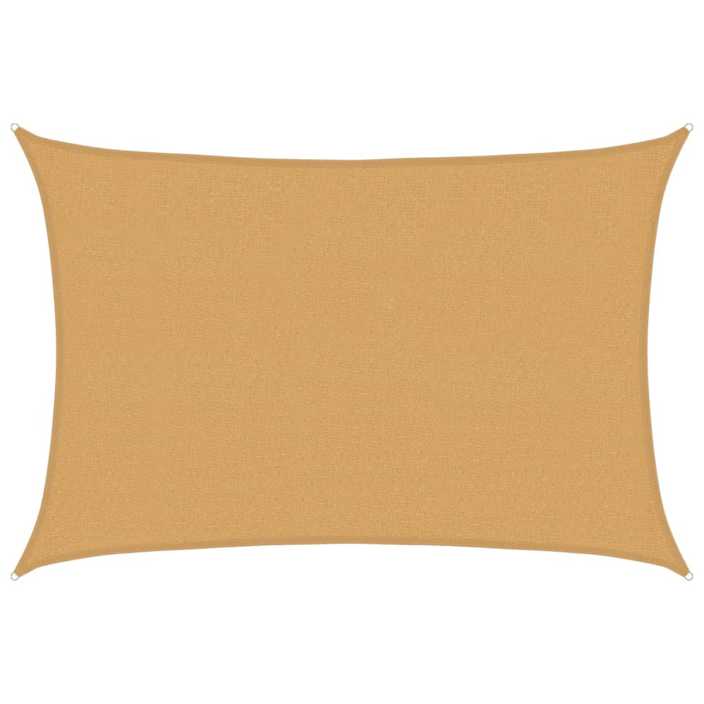 Rechteckiges Sonnensegel Sandfarben 2,5x3,5m