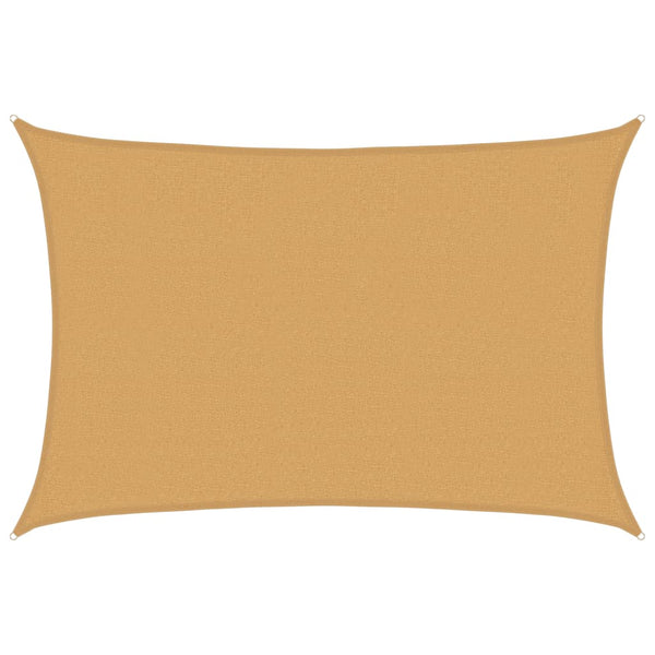 Rechteckiges Sonnensegel Sandfarben 2,5x3,5m