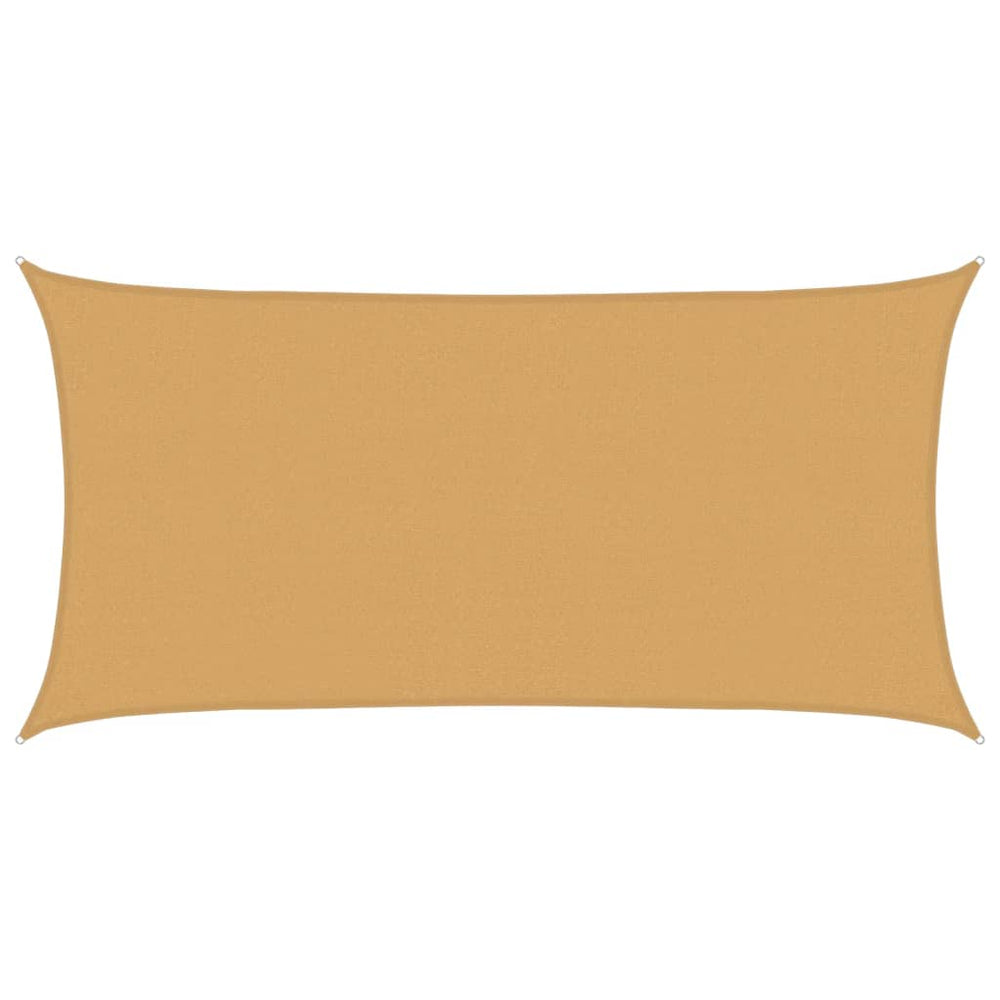 Rechteckiges Sonnensegel Sand 2,5x5m