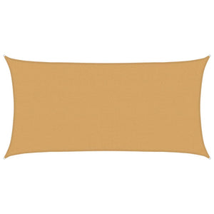 Rechteckiges Sonnensegel Sand 2,5x5m