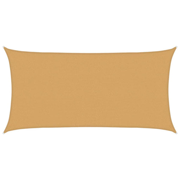 Rechteckiges Sonnensegel Sand 2,5x5m