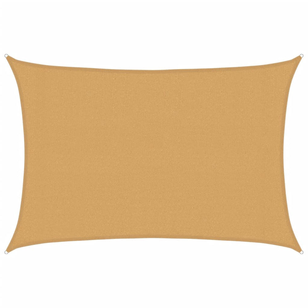 Rechteckiges Sonnensegel Sand 3x4m