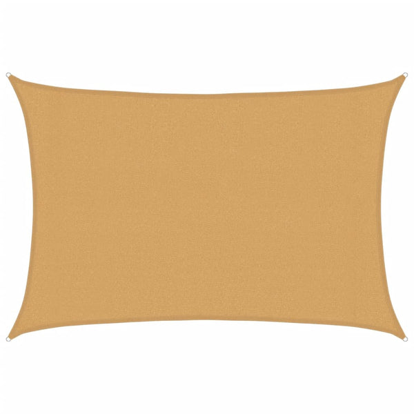 Rechteckiges Sonnensegel Sand 3x4m