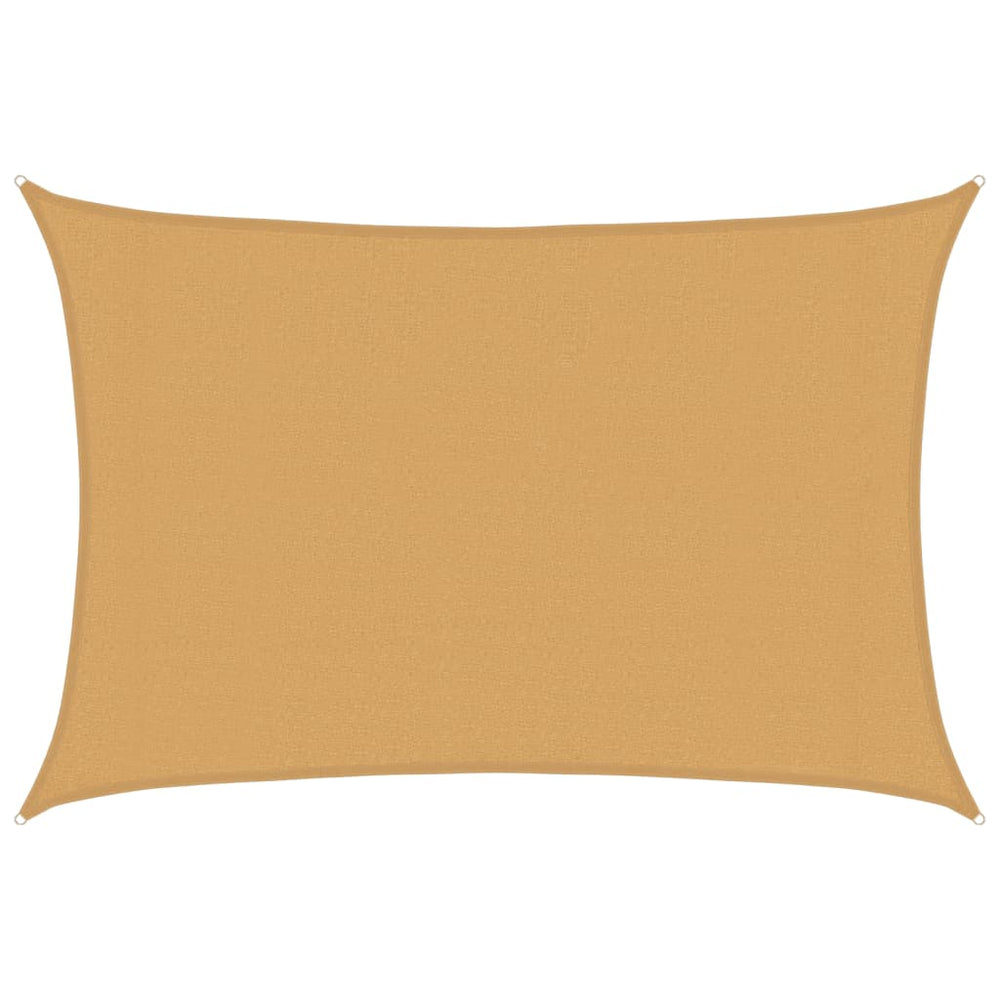 Rechteckiges Sonnensegel Sand 3x4,5m