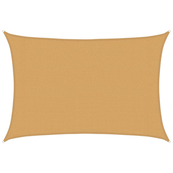Rechteckiges Sonnensegel Sand 3x4,5m