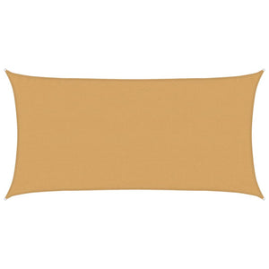 Rechteckiges Sonnensegel Sandfarben 3x6m