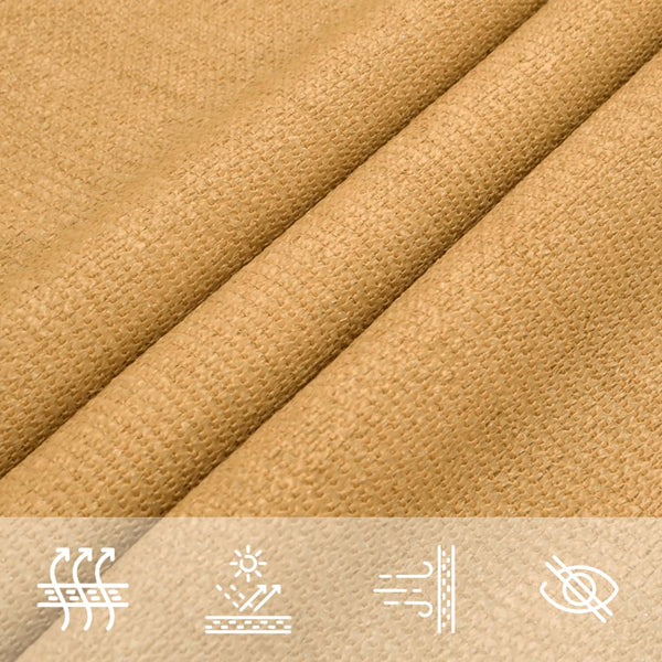 Rechteckiges Sonnensegel Sandfarben 3,5x4,5 m