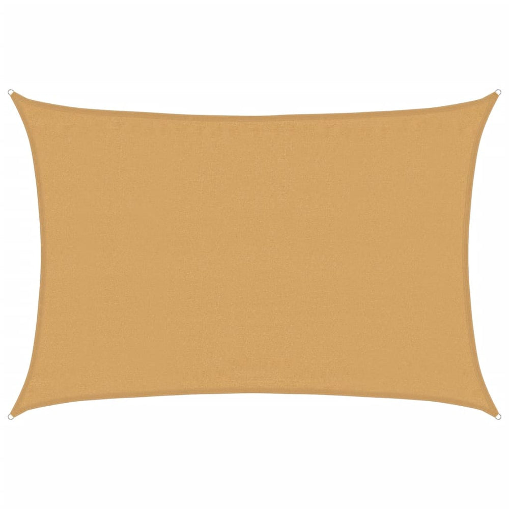 Rechteckiges Sonnensegel Sand 3,5x5m