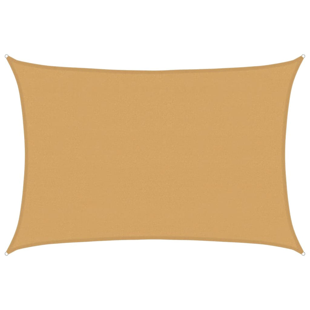 Sandfarbenes Sonnensegel Rechteckig 4x5m