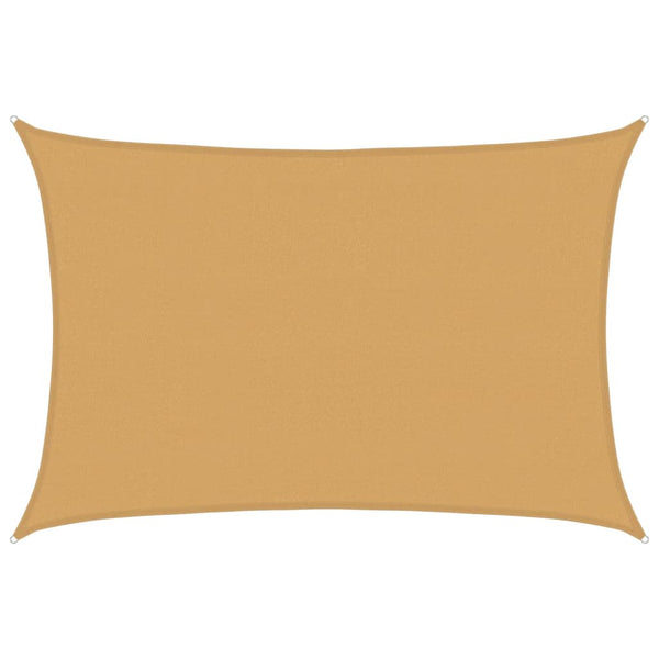 Sandfarbenes Sonnensegel Rechteckig 4x5m