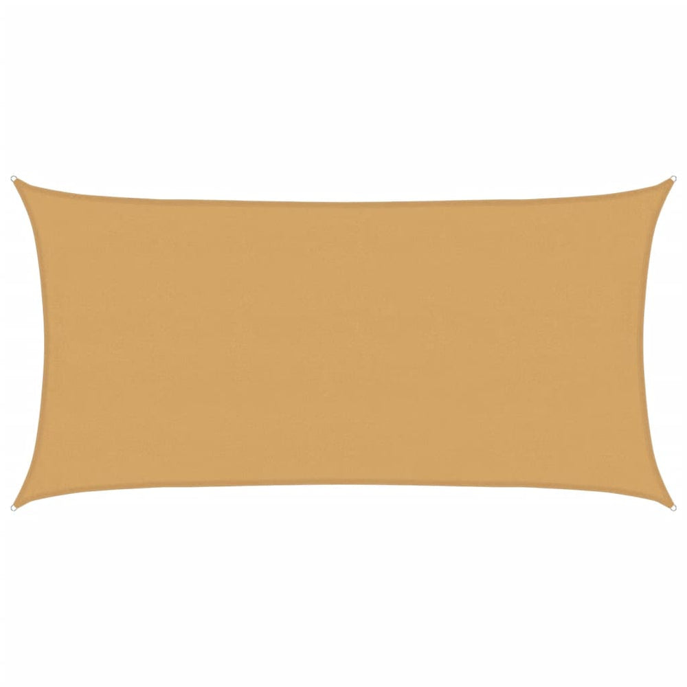 Rechteckiges Sonnensegel Sand 4x7m