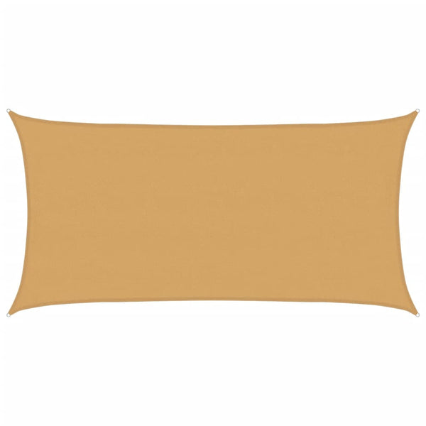 Rechteckiges Sonnensegel Sand 4x7m