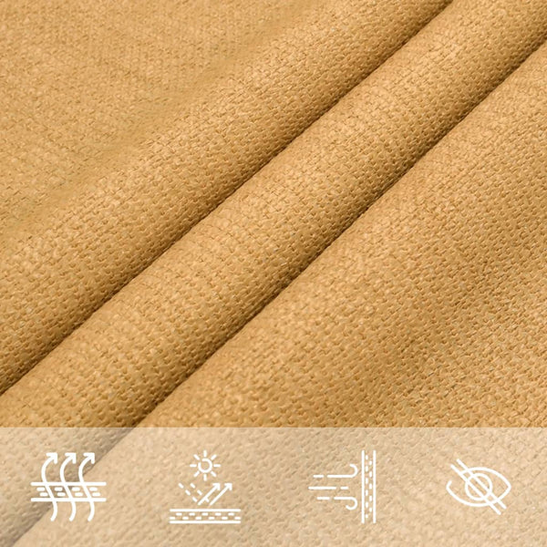 Rechteckiges Sonnensegel Sand 4x7m
