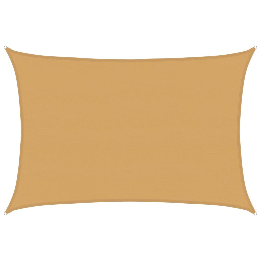 Rechteckiges Sonnensegel Sand 5x6m