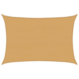 Rechteckiges Sonnensegel Sand 5x6m