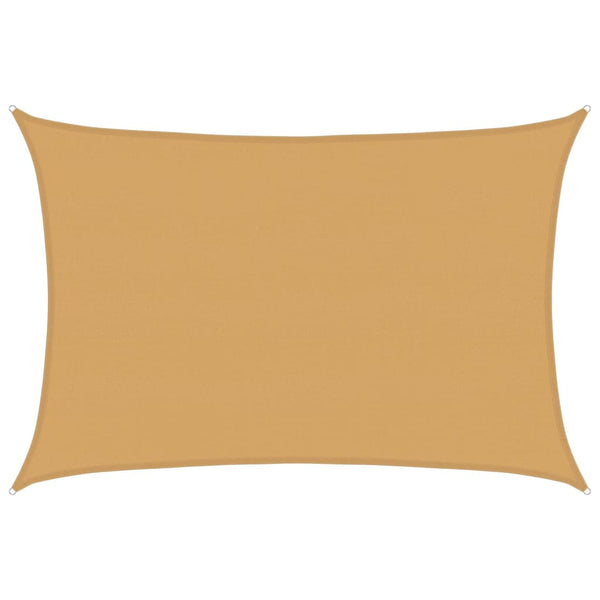 Rechteckiges Sonnensegel Sand 5x6m