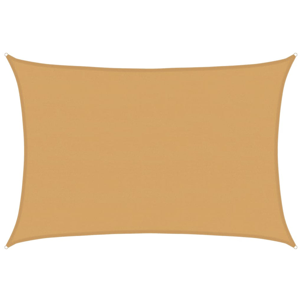 Rechteckiges Sonnensegel Sand 5x7m