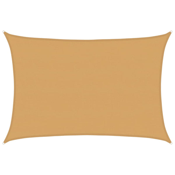 Rechteckiges Sonnensegel Sand 5x7m
