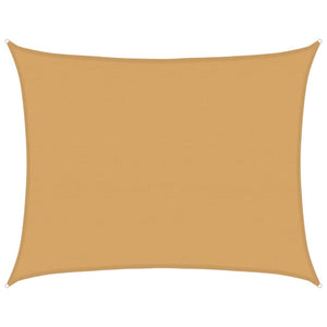 Rechteckiges Sonnensegel Sandfarben 6x7m