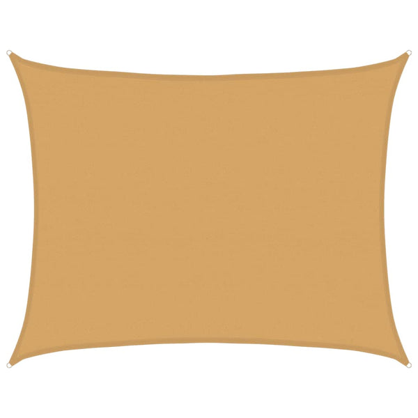 Rechteckiges Sonnensegel Sandfarben 6x7m
