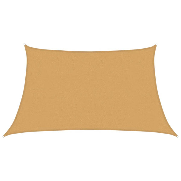 Trapez Sonnensegel Hellgrau 3/4x2 m