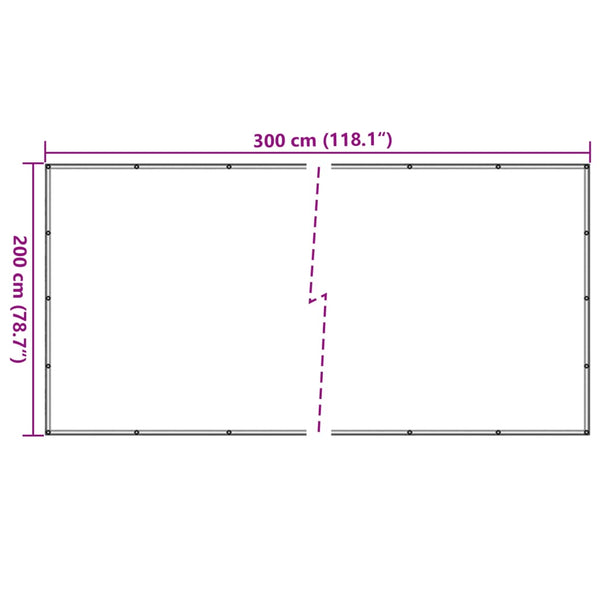Grünes Anhängernetz 2x3 m