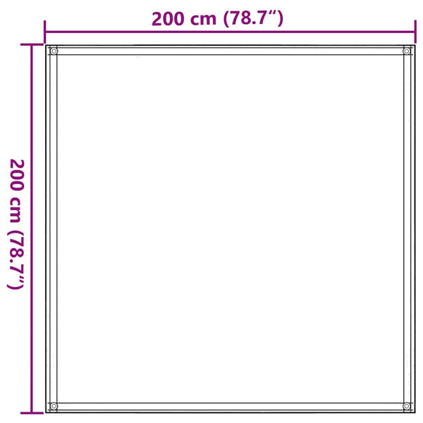 Zeltteppich Sandfarbe 200x200 cm