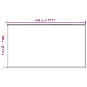 Zeltteppich Sandfarbe 200x400 cm