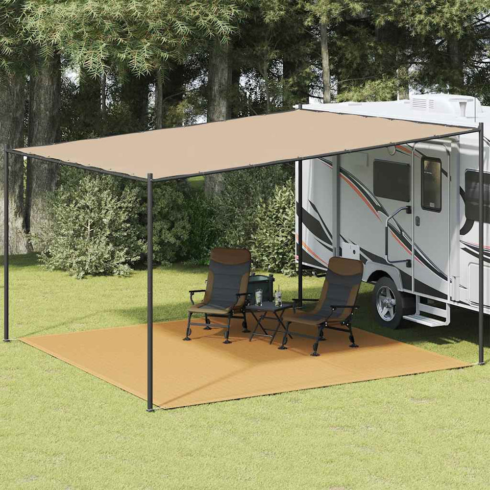 Zeltteppich Sandfarbe 400x400 cm