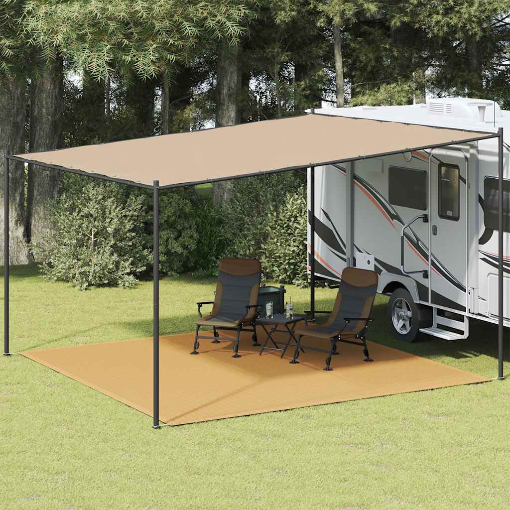 Zeltteppich Sandfarbe 400x400 cm