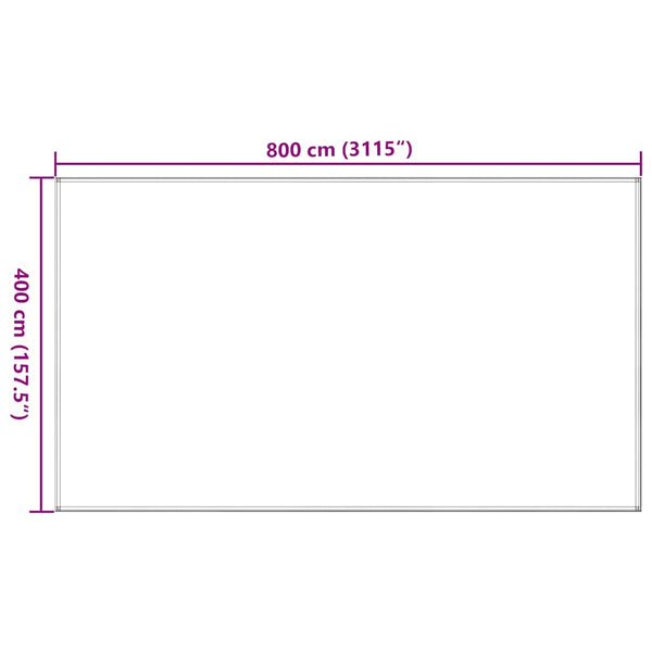 Zeltteppich Sandfarbe 400x800 cm