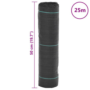 Unkrautvlies Schwarz 0,5x25 m