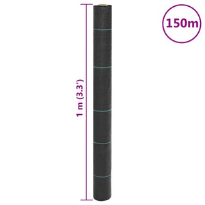 Unkrautvlies Schwarz 1x150 m