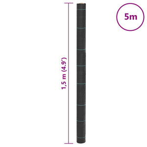 Unkrautvlies Schwarz 1,5x5 m