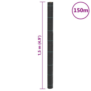 Unkrautvlies Schwarz 1,5x150 m