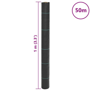 Unkrautvlies Schwarz 1x50 m