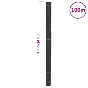 Unkrautvlies Schwarz 1,5x100 m