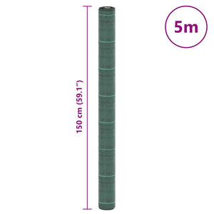 Unkrautvlies Grün 1,5x5 m