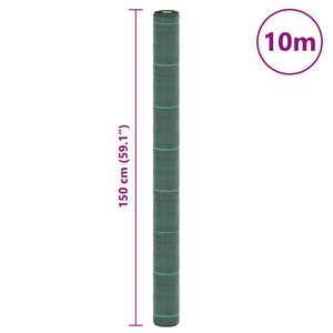 Unkrautvlies Grün 1,5x10 m